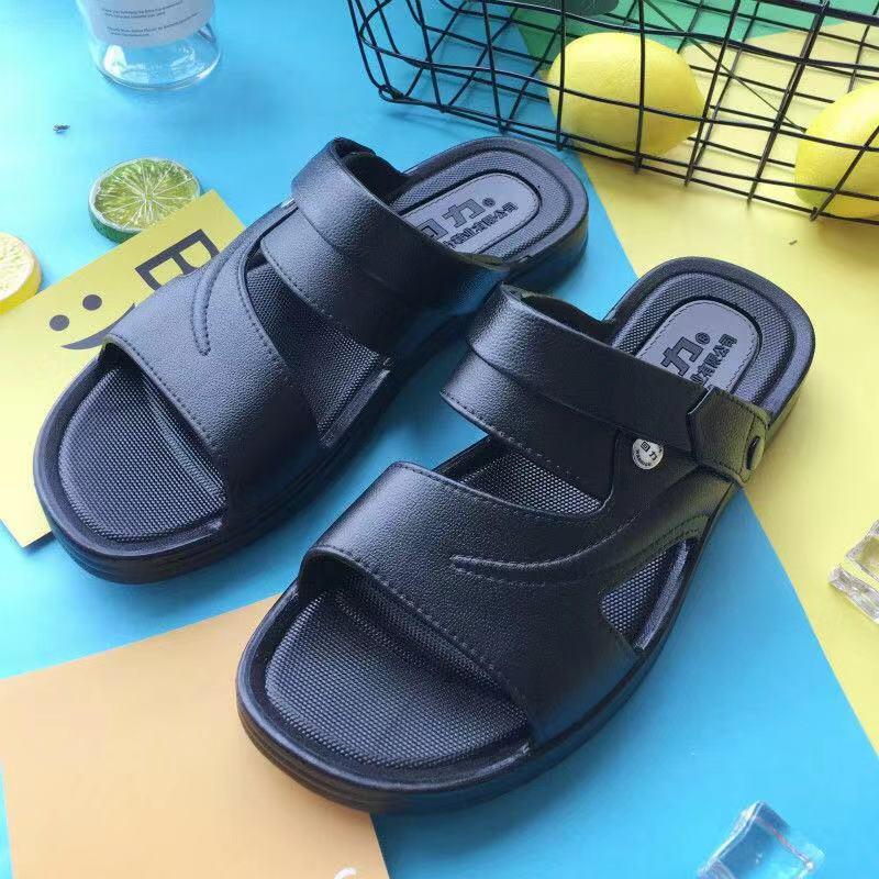 Men's Summer Sandals Leather Casual Fashion Beach Shoes Breathable Dual-purpose Men's Shoes Sandals