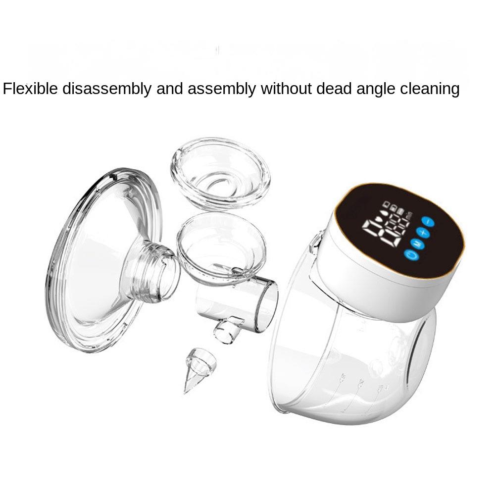 Tragbare elektrische Milchpumpe mit hoher Saugkraft und tragbarer, tragbarer, leiser, freihändiger Melkmaschine für die Zeit nach der Geburt