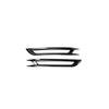 2x Rear Bumper Reflector Fog Light Covers Trim Gloss Black For Honda Civic 2022+