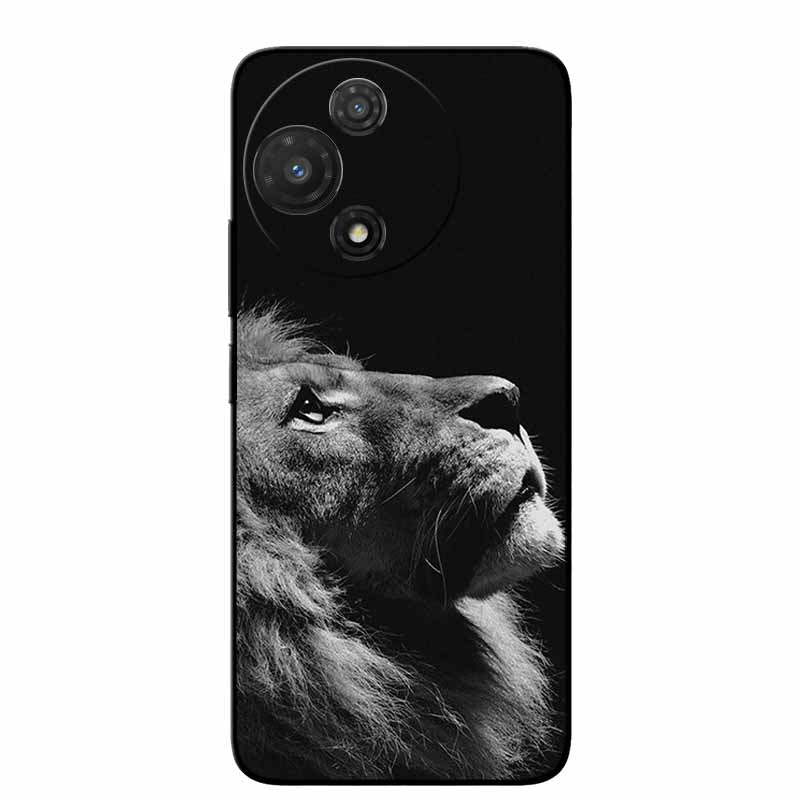 For TCL 60R 5G Case T519H Fashion Protective Silicone Back Cover Cases For TCL 60 R Animal Black Phone Funda TCL 60R T519H Coque