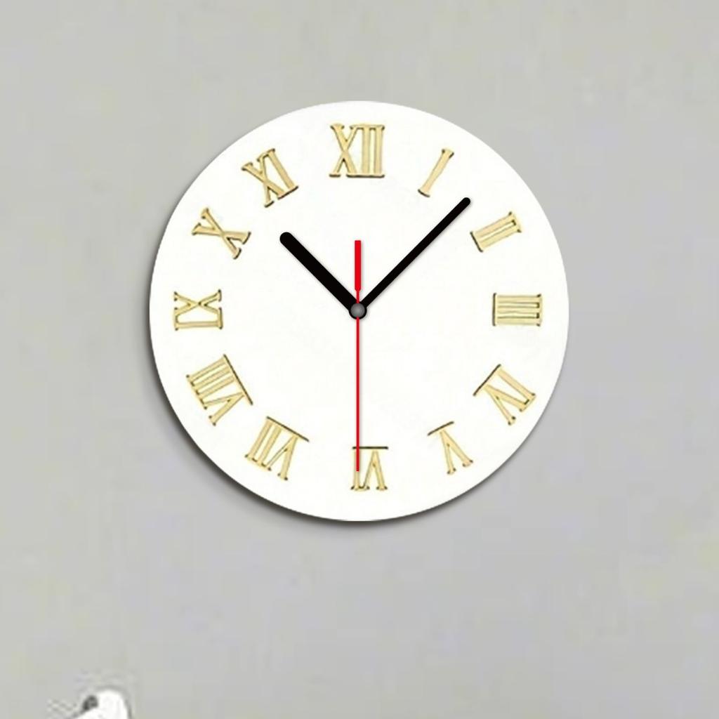 Silent Wall Clock, Creative Bedroom and Living Room, Simple Luminous Quartz Clock and Timepiece