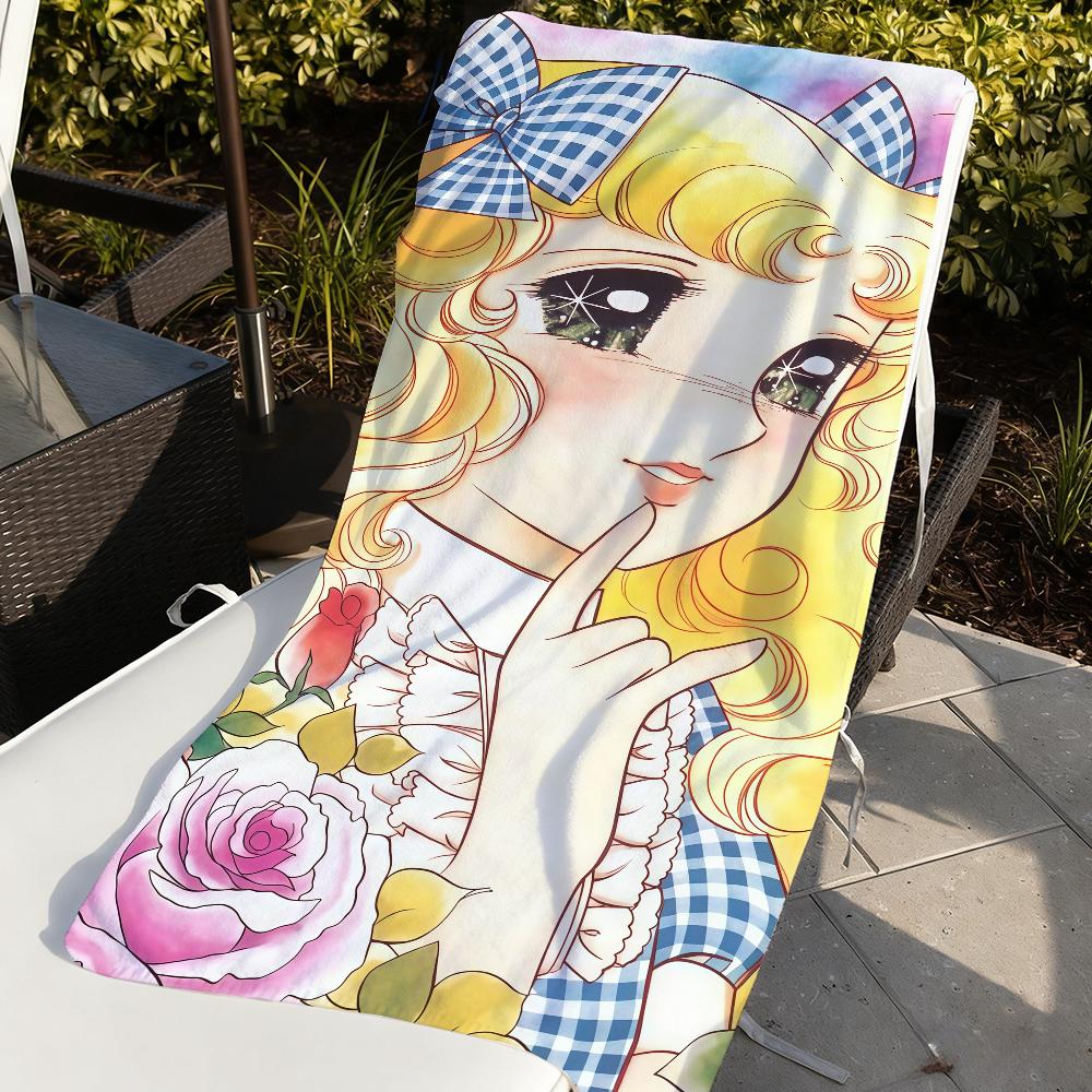 Cartoon C-Candy Candy Kawaii Towel Sports Quick Dry Travel Camping Gear Sandproof Soft Light Large Beach Towel