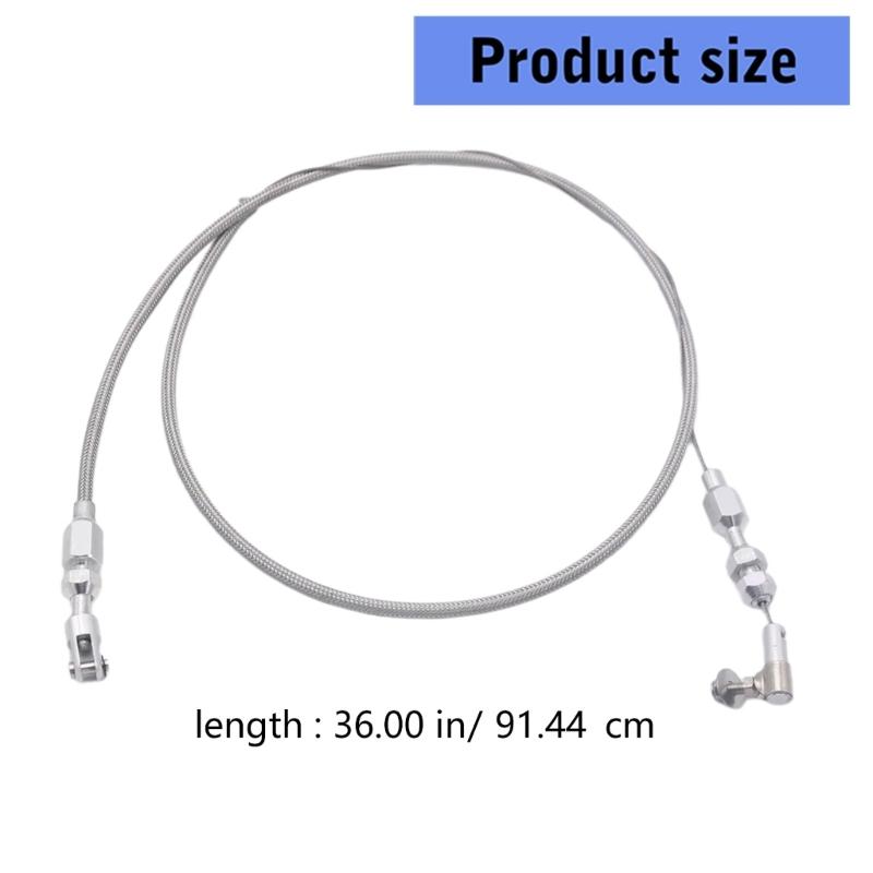 Heavy Duty Stainless Steel Brake Cable 36 Inch Universal Anti Rust Design Enhancing Safety For Racing Off Roading Vehicles