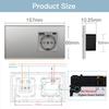 BSEED Zigbee 1/2/3Gang Touch Light Switch 1/2/3Way Sensor Switches With EU Type-c USB Sockets Tuya Smart Life Alexa Control