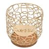 Coffee Pod Holder   Large Capacity Coffee Capsule Storage Basket with Wooden Base for Kitchen Counter   Desktop