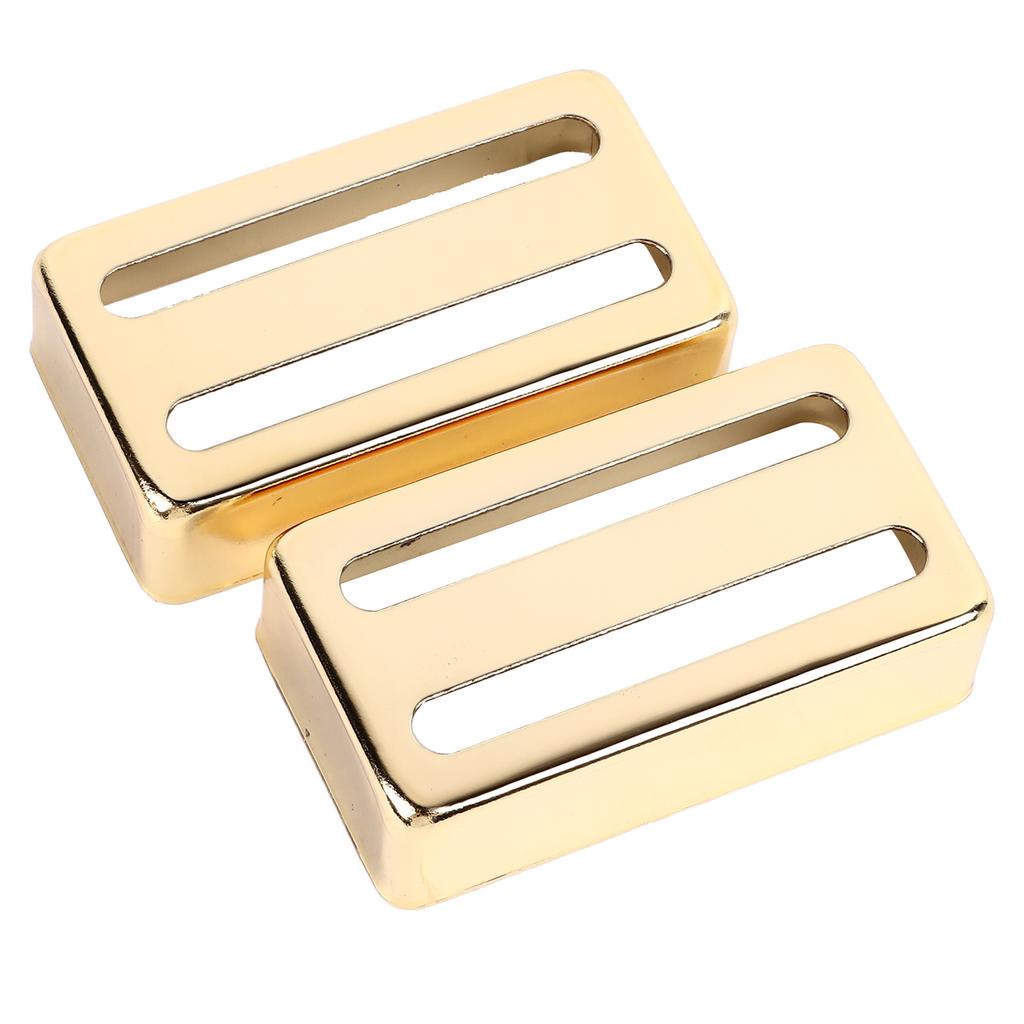 2Pcs Electric Guitar Pickup Cover Brass Good Heat Dissipation Scratch Rust Proof Replacement Guitar