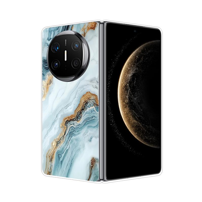 For HuaWei Mate X6 Case Marble Soft Hard PC Shell Back Cover For HuaWei Mate X3 X5 X6 X2 Full Coverage Phone Shell MateX6 Capa