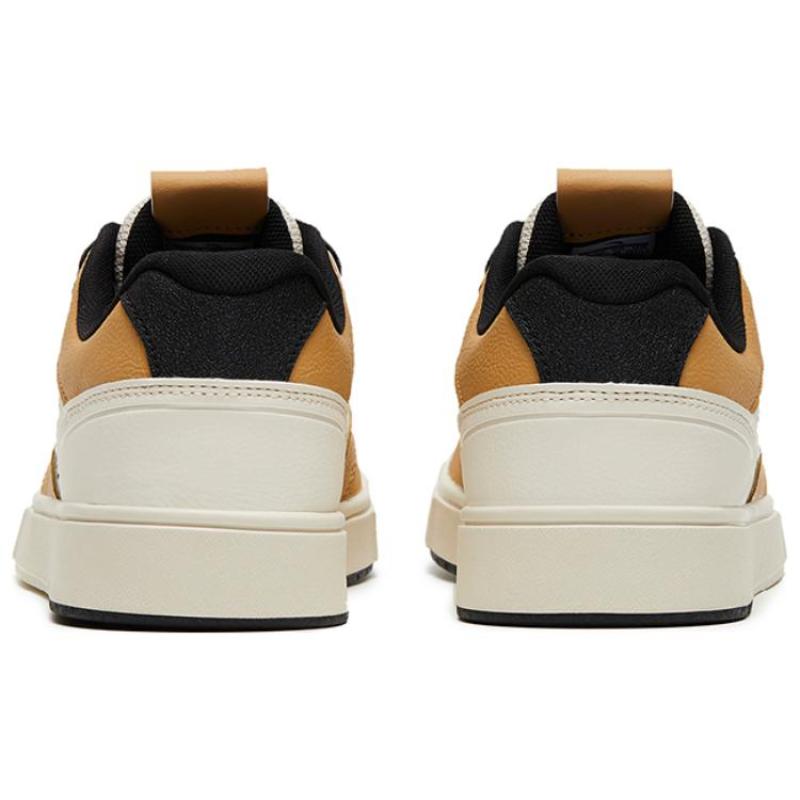 Anta Slip Resistant, Abrasion Resistant, Lightweight Low Top Skateboard Shoes Men's White Yellow Sneakers 912318016-5