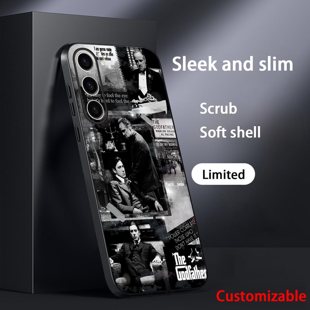 The Godfather Classic Movie Posters Phone Case For Samsung Galaxy S26 S25 S24 S23 S22 S21 Plus Ultra Note20 Soft Black