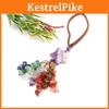 Agate Star Pendant Keychain Handmade Crystal Car Charm For Gift And Decoration