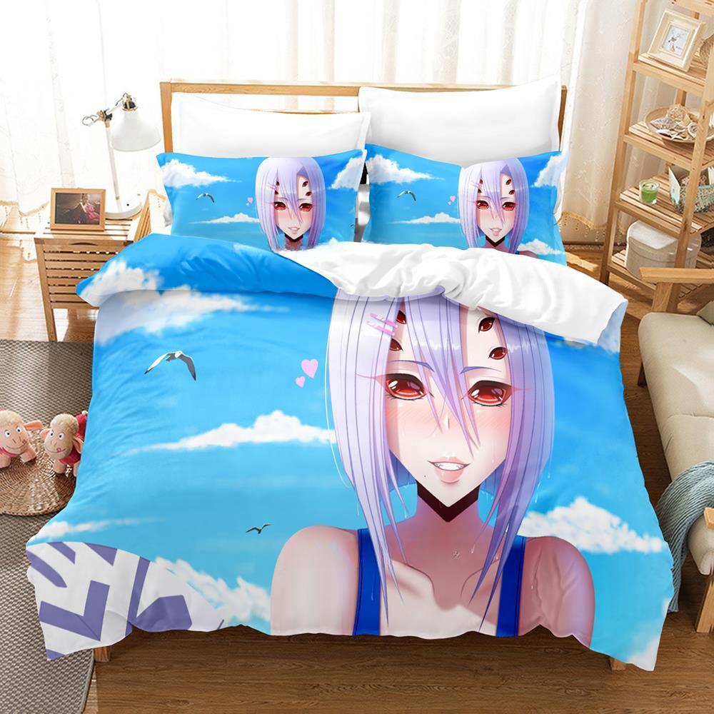 Monster Musume: Everyday Life With Monster Girls Bedding Set Cartoon Anime three-piece set Adult Kid Bedroom Duvet cover Sets