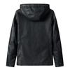 Outono inverno jaqueta de plutônio masculina moda casual jaquetas de couro com capuz casaco de viagem ao ar livre outerwear masculino plus size
