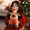 Cartoon Christmas Reindeer Plush Toy - Holiday Decoration & Gift for Girls and Kids.