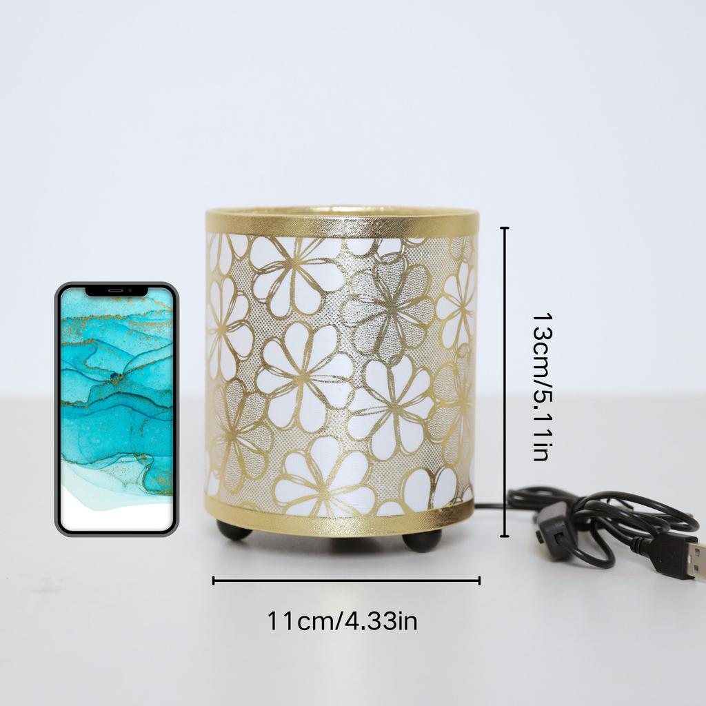 Minimalist fabric desk lamp, USB switch button soft warm lighting desk reading light bedroom living room office light