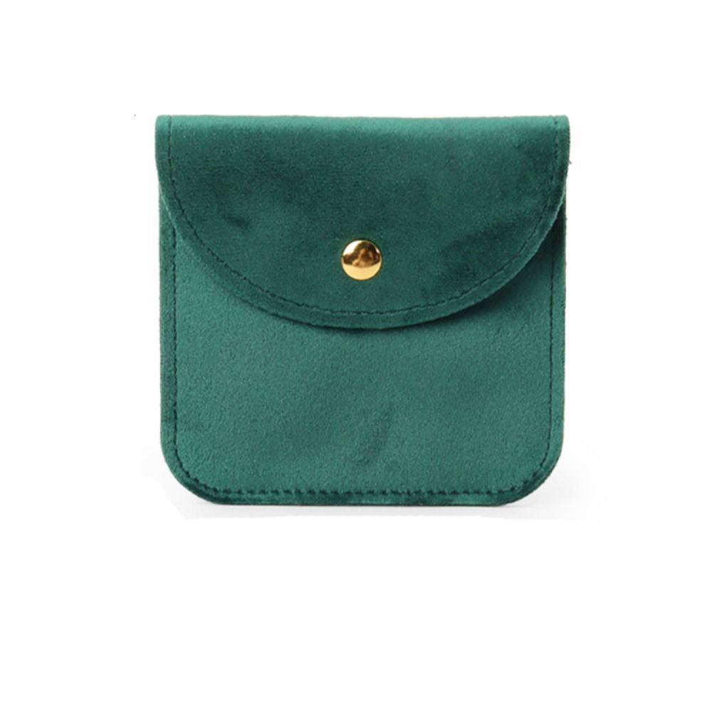 Corner Buckle Multifunctional Simple Women Jewelry Bag Velvet Storage Bag Necklace Jewelry Case
