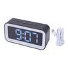 Digital Dual Clock Dimmable RGB Adjustable Volume Weekday Weekend Mode 12 24Hr with Snooze Compact for Bedroom Bedside