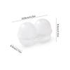 Eggs Tray Dispenser Case for Camping Picnics Travel Refrigerator Outdoor, Clear