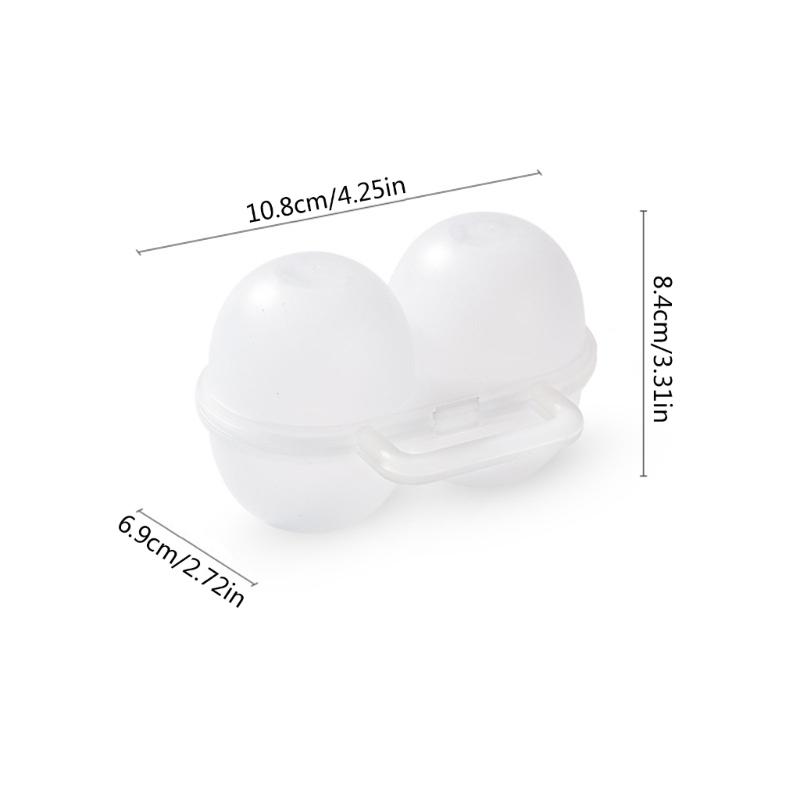 Eggs Tray Dispenser Case for Camping Picnics Travel Refrigerator Outdoor, Clear