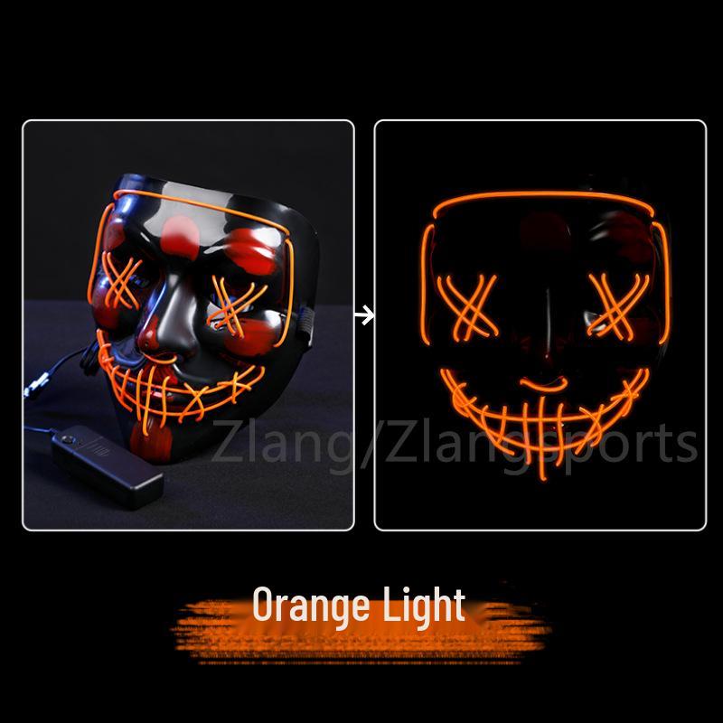 LED Cyberpunk Halloween Blood-Stained Ghost Mask
