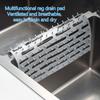 Silicone Sink Saddle Glassware and Sink Protector Mat Non-slip Sink Divider Mat for Kitchen, Pots, Pans and Dishes