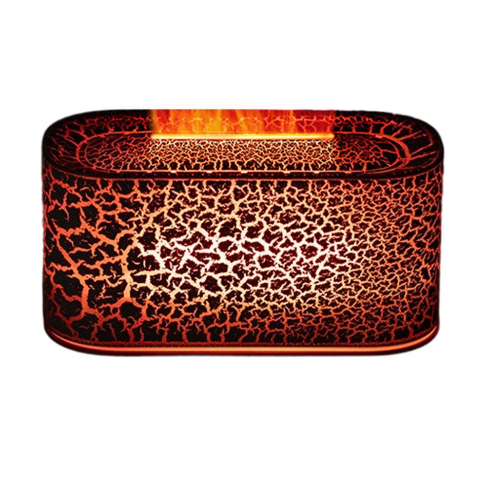 

USB C Powered Aroma Diffuser with Colorful Flame Mood Light Automatic Shut Off and Stable Silicone Feet for Safety чёрный
