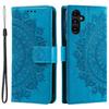 Portemonnaie-Hülle für Galaxy A36 - Leder/PU, Blau