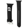 Karl Lagerfeld Pasek Klawlslknk Apple Watch 42/44/45/49Mm Czarny/Black Strap 3D Rubber Karl Head