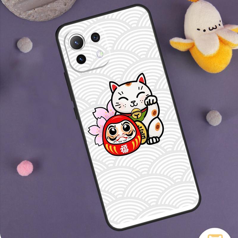 

Счастливый Кот Манеки Неко Японский Чехол Для Xiaomi 15T 13T 14T Pro 14 15 Ultra 17 Pro Max POCO X7 X6 X5 F5 F6 F7 F8 Pro Чехол POCO X4 Pro 5G