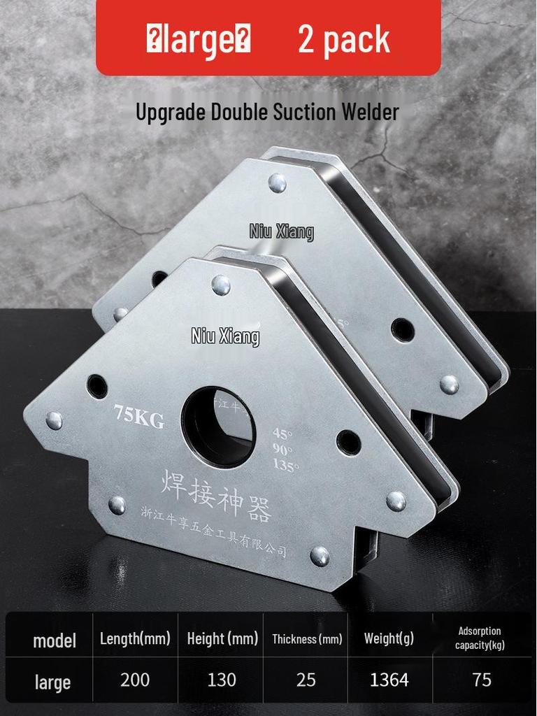 Multi-Angle Magnetic Welding Fixator: 90° Right Angle Triangle Positioning Tool