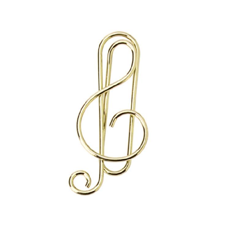 50Pcs Mini Paper Clip Music Note Shaped Paper Clip Home Office Note Paper Clips