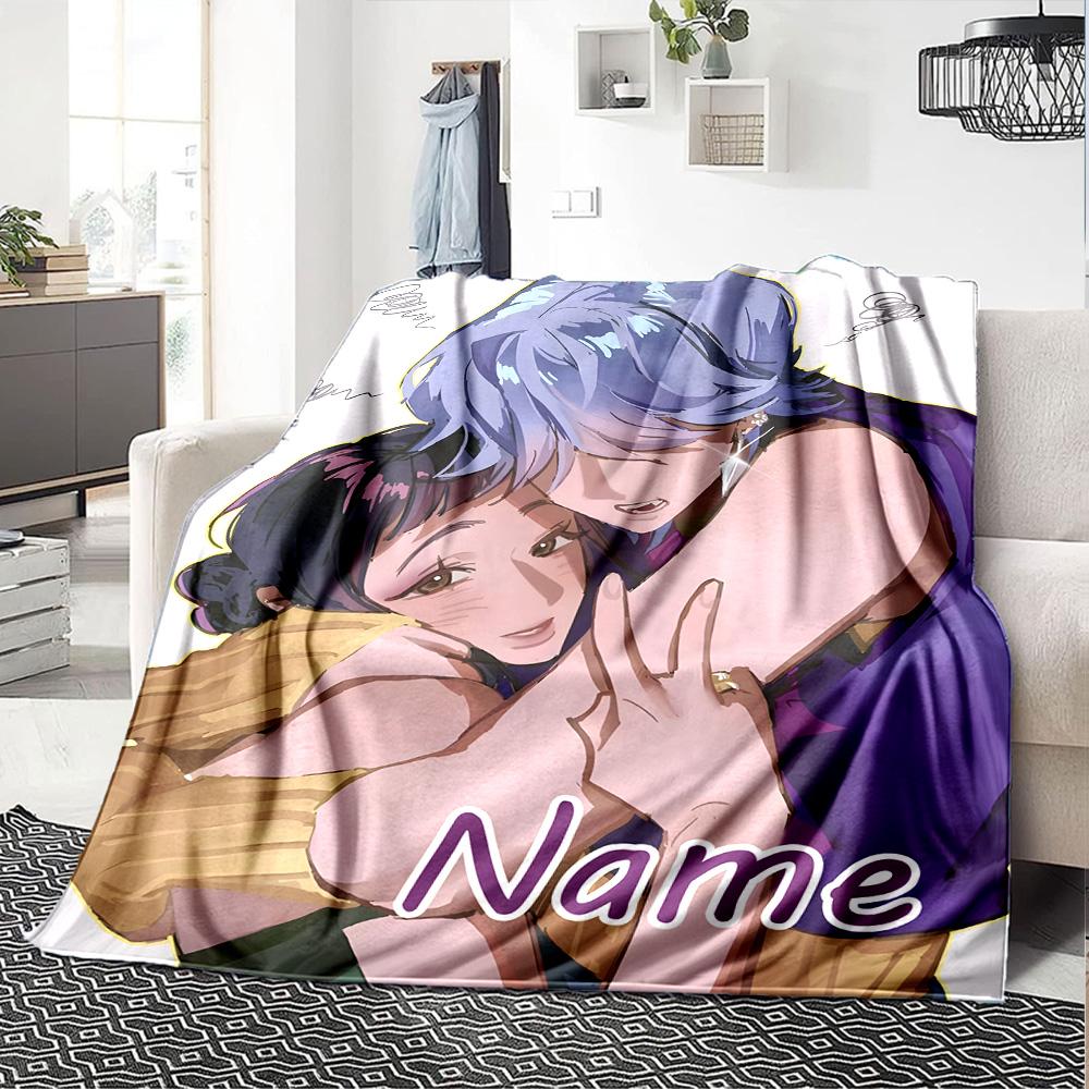 Customizable KPop Demon Hunters46 Throw Blanket – Personalized Name, All-Season Cozy Snug Blanket, Machine Washable, Personalized Blanket