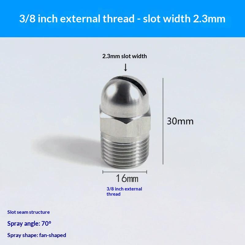 Hot Flat Fan Spray Nozzle BHC Air Knife Blowing Wind Nozzle 1/8'' 1/2'' Slot Cleaning High Pressure For Industrial Dust Removal