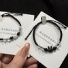 Moonstone Obsidian Couple Bracelet Minimalist Design Cat Bracelet  Couple Wear
