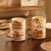 Capybara Design Ceramic Milk Cups Cute and Creative Capybara Student Mugs Birthday Valentines Day Gift Cups