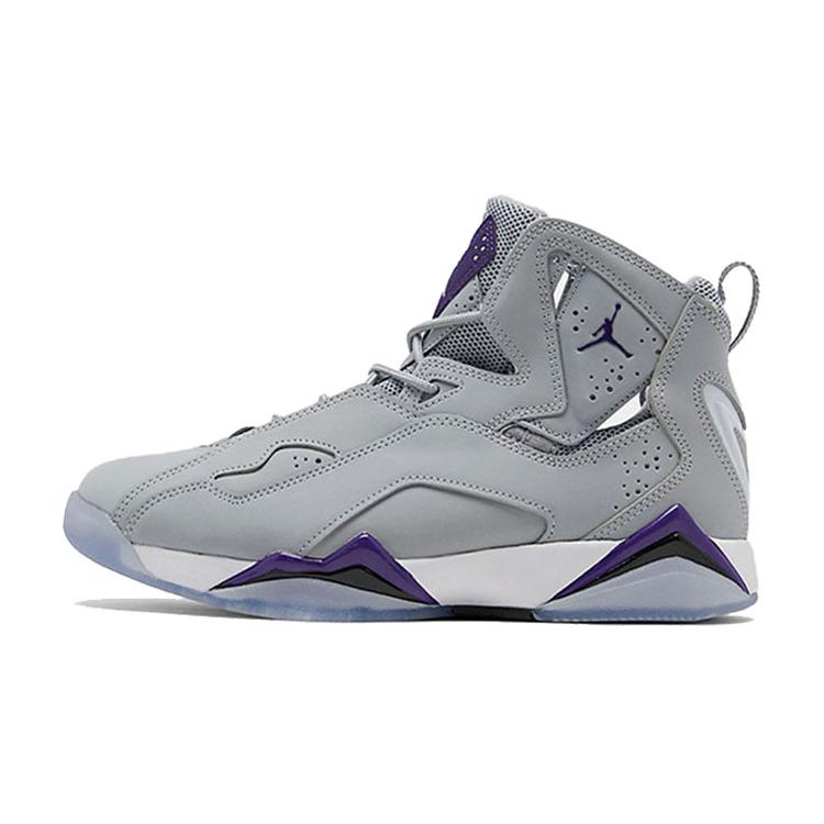 

Jordan True Flight Wolf Grey Purple GS 343795-051 38