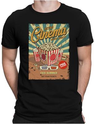 Retro Cinema Fun Cinema Movie Popcorn Theater 3D Movie Unisex T-shirt