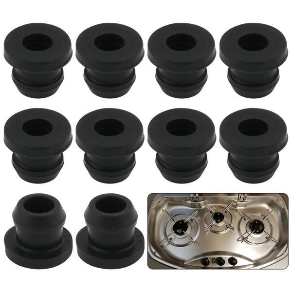 8/10/12pcs Silicone Holder Rubbers Plugs for Dometic SMEV Gas Cooktops RV Accessories Rubber Cover Caps