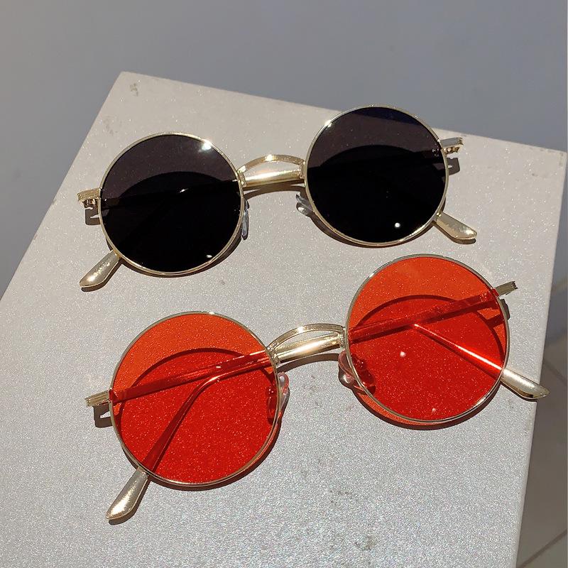 Retro Artistic Round Frame Sunglasses - Punk Harajuku Style Unisex