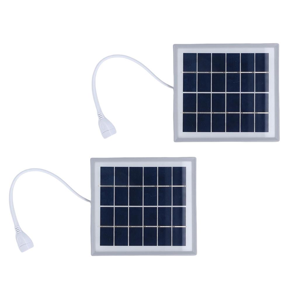 2Pcs 5W Portable Solar Panel USB Solar Charger with Back Stand for Smartphones MP3 Players MP4 Devices
