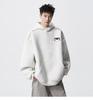 Men's Autumn Black Demon Cat Print Heavyweight Loose Fit Hoodie