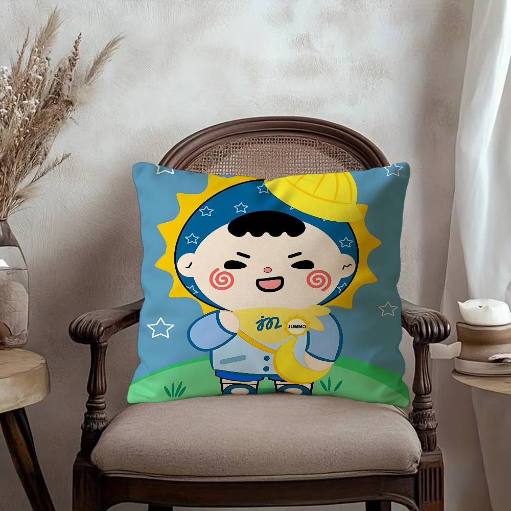 F-Famous Thai Drama Studio GMMTV Cushion Cover Pillow Cover Decor Pillowcase Printed Cushion Case for Couch