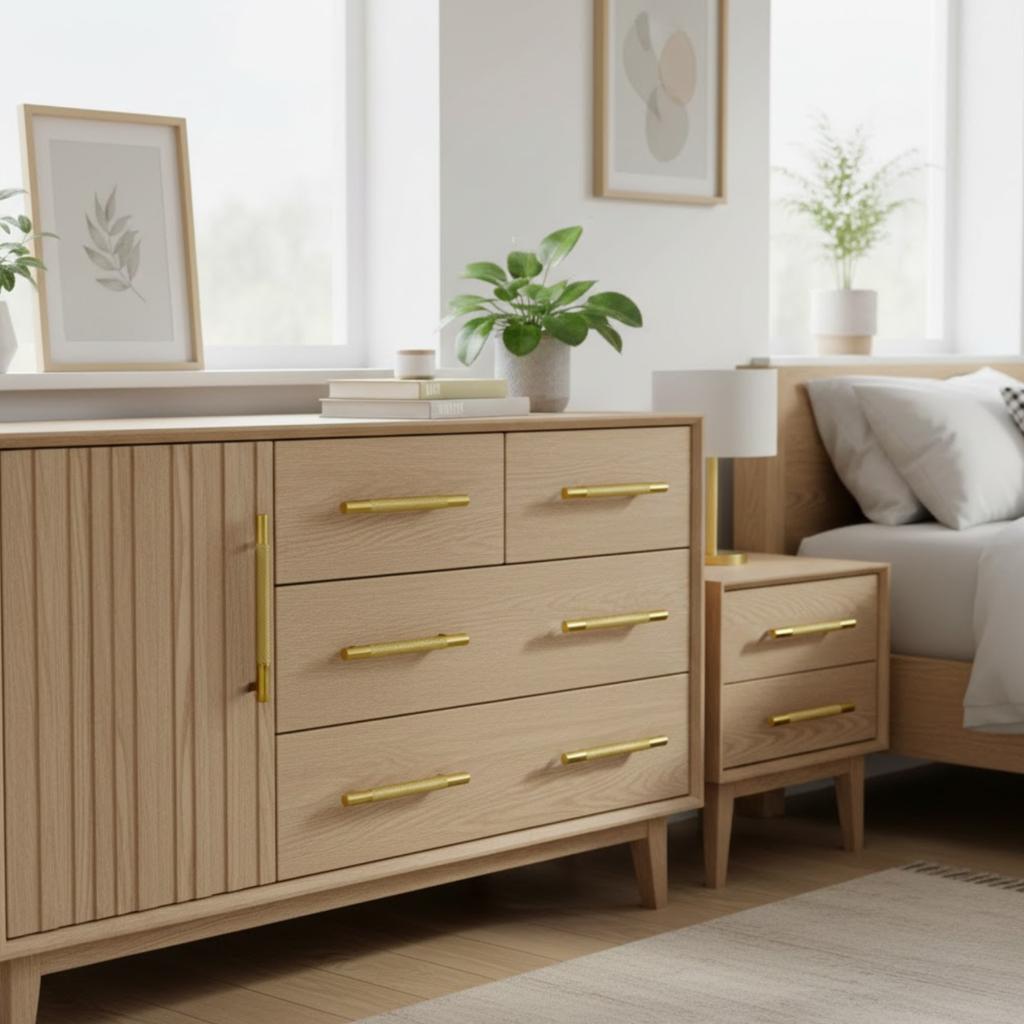 Furniture handle gold railing long elegant drawer retro brushed 128