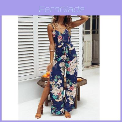 Premium Quality New Women's Floral Playsuit Bodycon Party Jumpsuit And Romper Trousers For Effortless Style