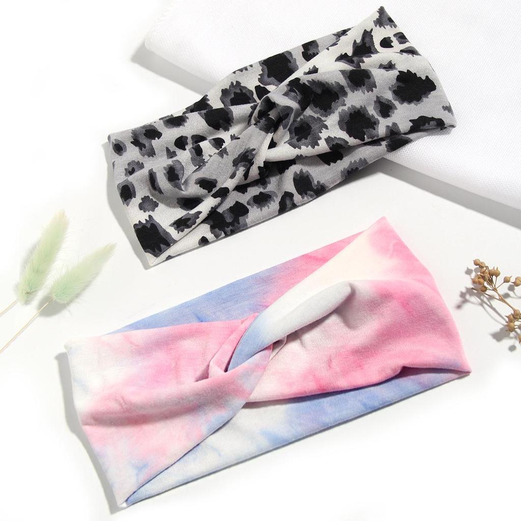 Leopardenmuster Batik Stirnband & Haarband für den Sommer