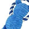 Squeaky Dog Toy Cotton Rope Dog Toy with Built-In Sound Generator Durable Plush Chew Toy for Small Large Dogs Teeth Cleaning Boredom Relief Pet Toys