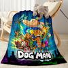Dog Man Theme Blankets are suitable for living rooms,making them an ideal choice for outdoor travel and gifts.