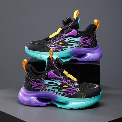 Zapatillas Deportivas Modelo Nuevo con Hebilla Giratoria para Niños, Suela Blanda, Antideslizantes y Transpirables para Niños