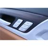 Matte Silver Door Buckle+Seat For BMW 5 Series G30 Switch Sticker Memory Button