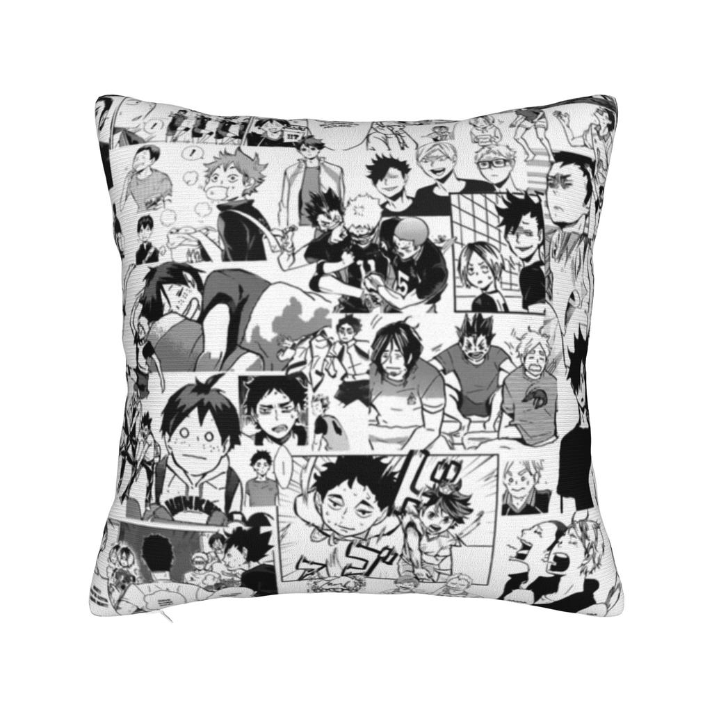 Oikawa Haikyuu Anime Pillowcase Cushion Cover Decorative Bokuto Volleyball  Pillow Case Cover Bedroom Square