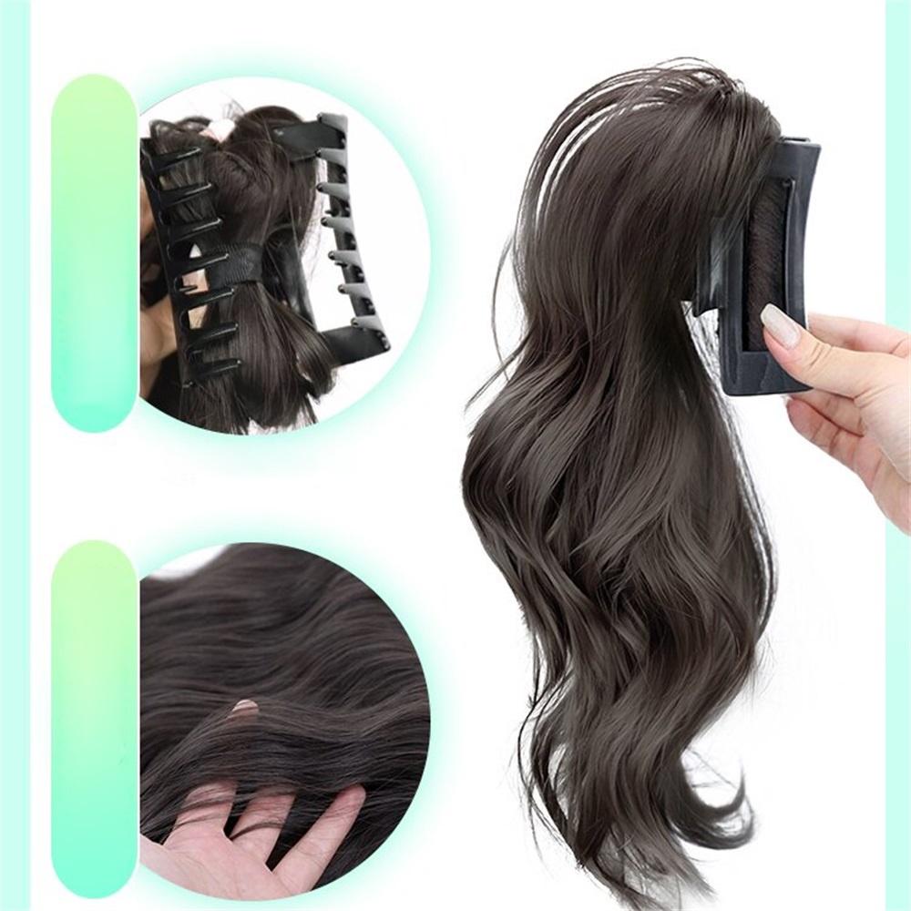 Peruca sintética Y2K Hotties Girls Longa Fofa Cacheada Rabo de Cavalo Alto Agarrar Peruca Elegante Mulheres Meia Cascata Extensões de Cabelo com Clip